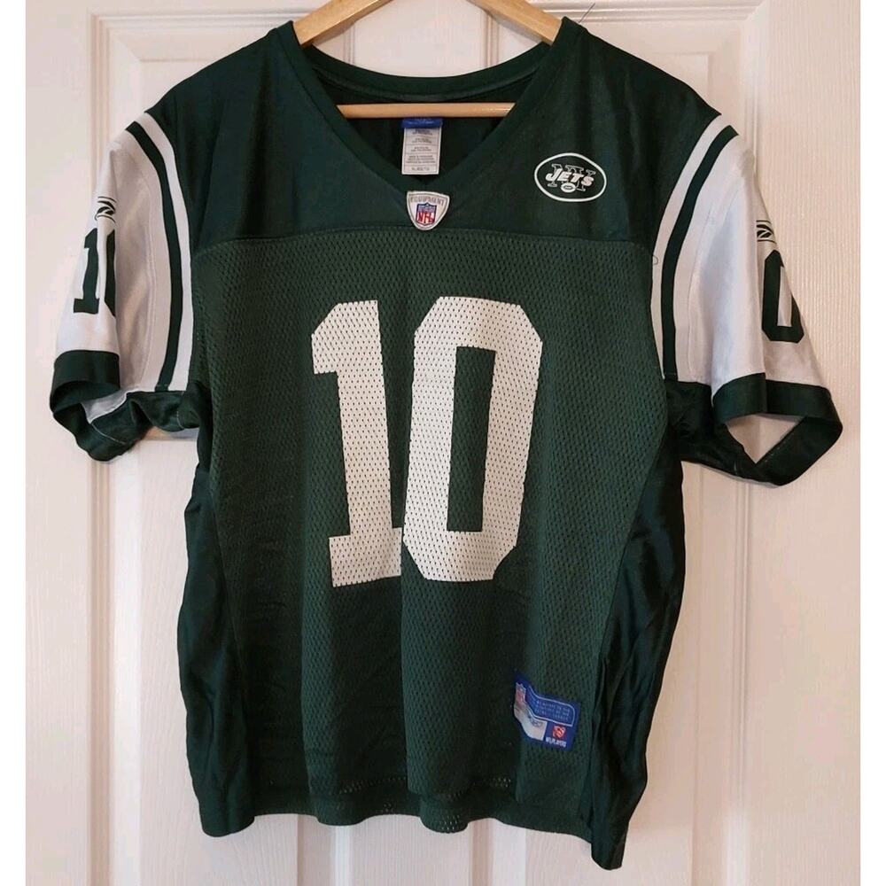 Women's New York Jets Chad Pennington Jersey Green Reebok Mesh Football - XL